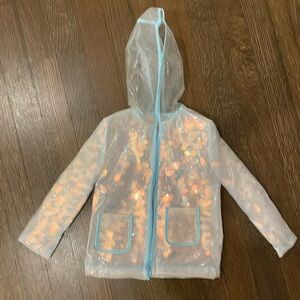 Andy & Evan sparkly foggy raincoat (5Y)